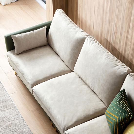 L Shaped Italian Style Corner Sectional Sofa