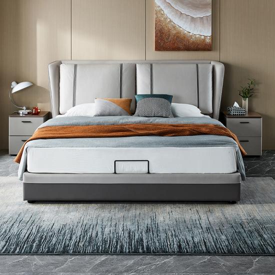 Double Bed High Headboard Bedroom Furniture Set
