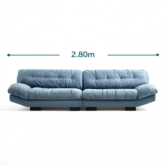 LINSY doux confortable marron grand canapé-lit repose-mains TBS009

