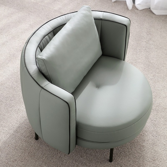 Modern Accent Chair with Linen Upholstery for Living Room TDY38