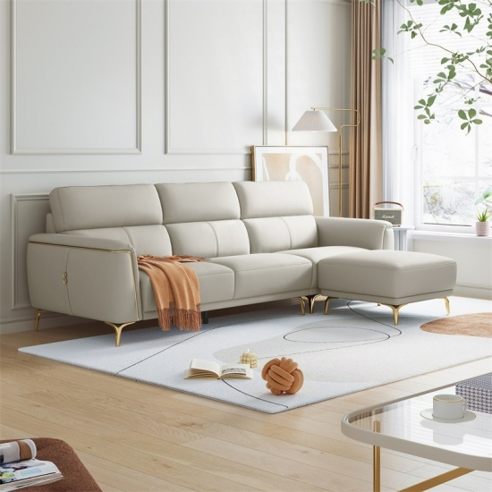 Modern Contemporary Leather Sofa