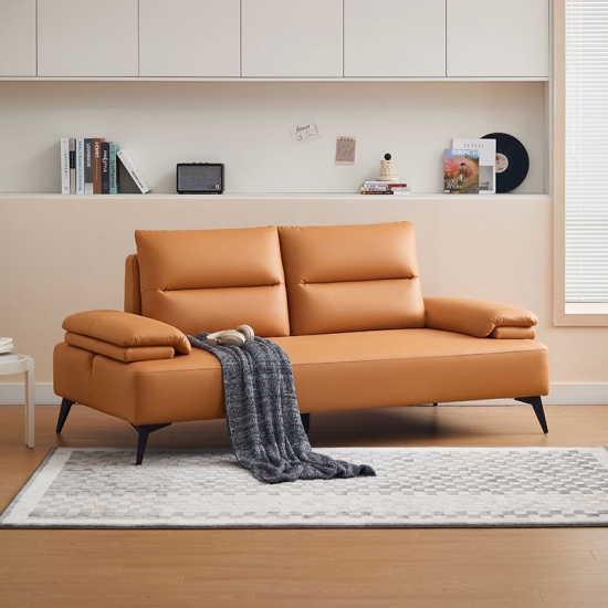 Modern Leather 2 Seater Sofa