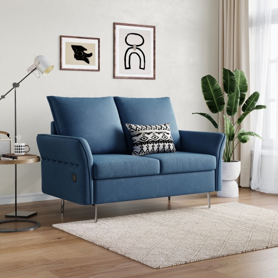 Living Room Small Sofa with Fabric