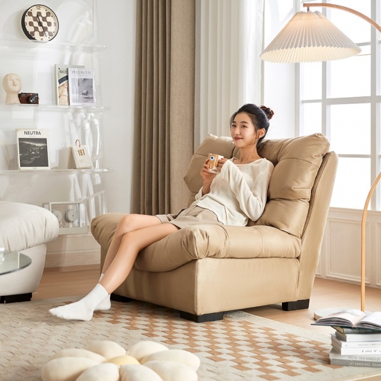 Modern Leisure Living Room Fabric Single Sofa Chair