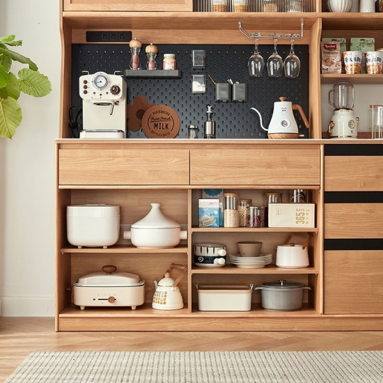 Modern Wood Cabinet with Drawers