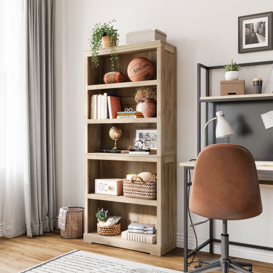 Living Room Wood Bookshelf Cabinet