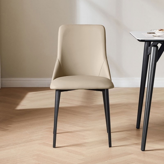 Modern Dining Chair with Leather