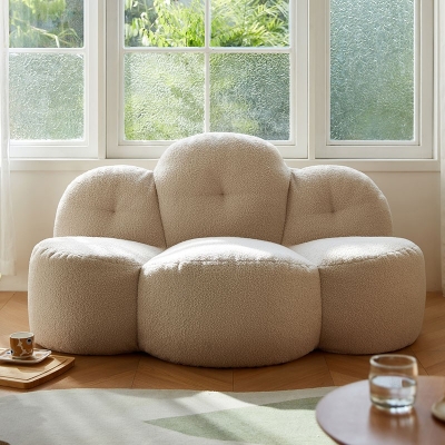 Living room fabric sofa chair