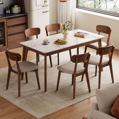 wooden dining table