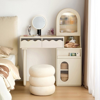 makeup vanity with drawers