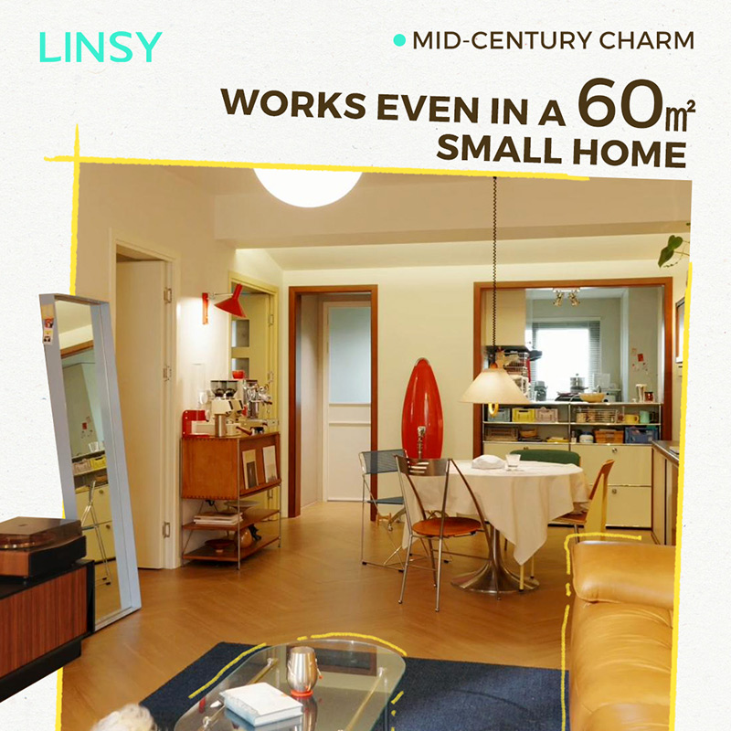 Charme du milieu du siècle pour les petites maisons — LINSY