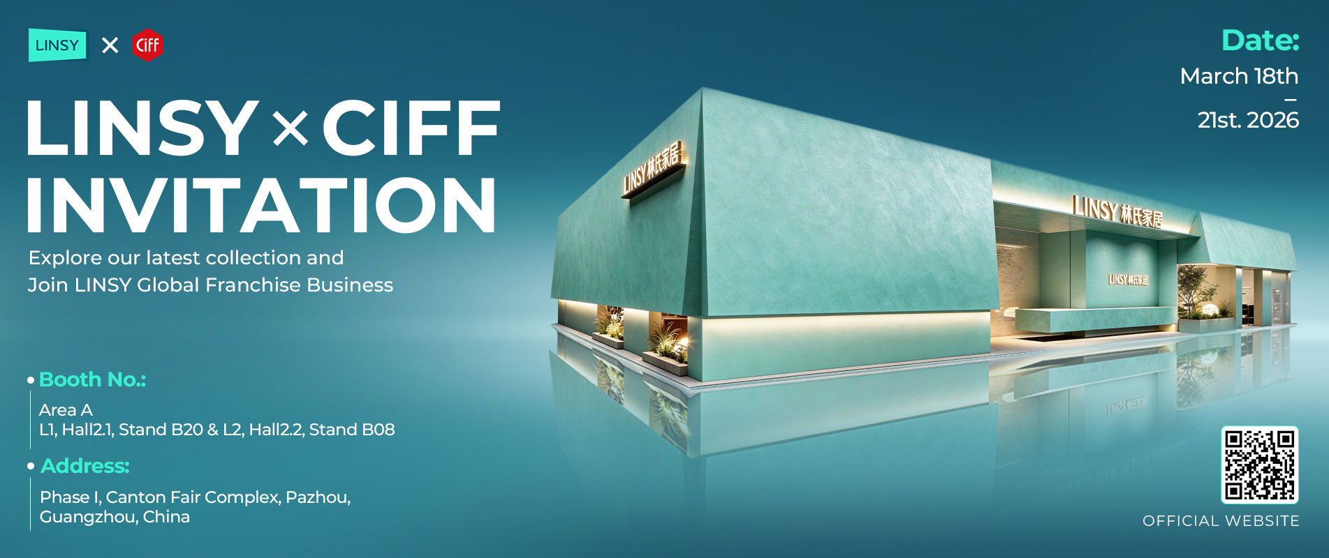 Invitation au Salon international du meuble de Chine