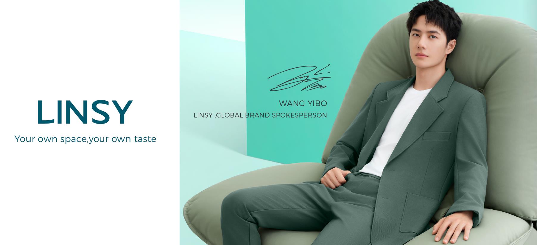 WANG YIBO, porte-parole de la marque mondiale LINSY
